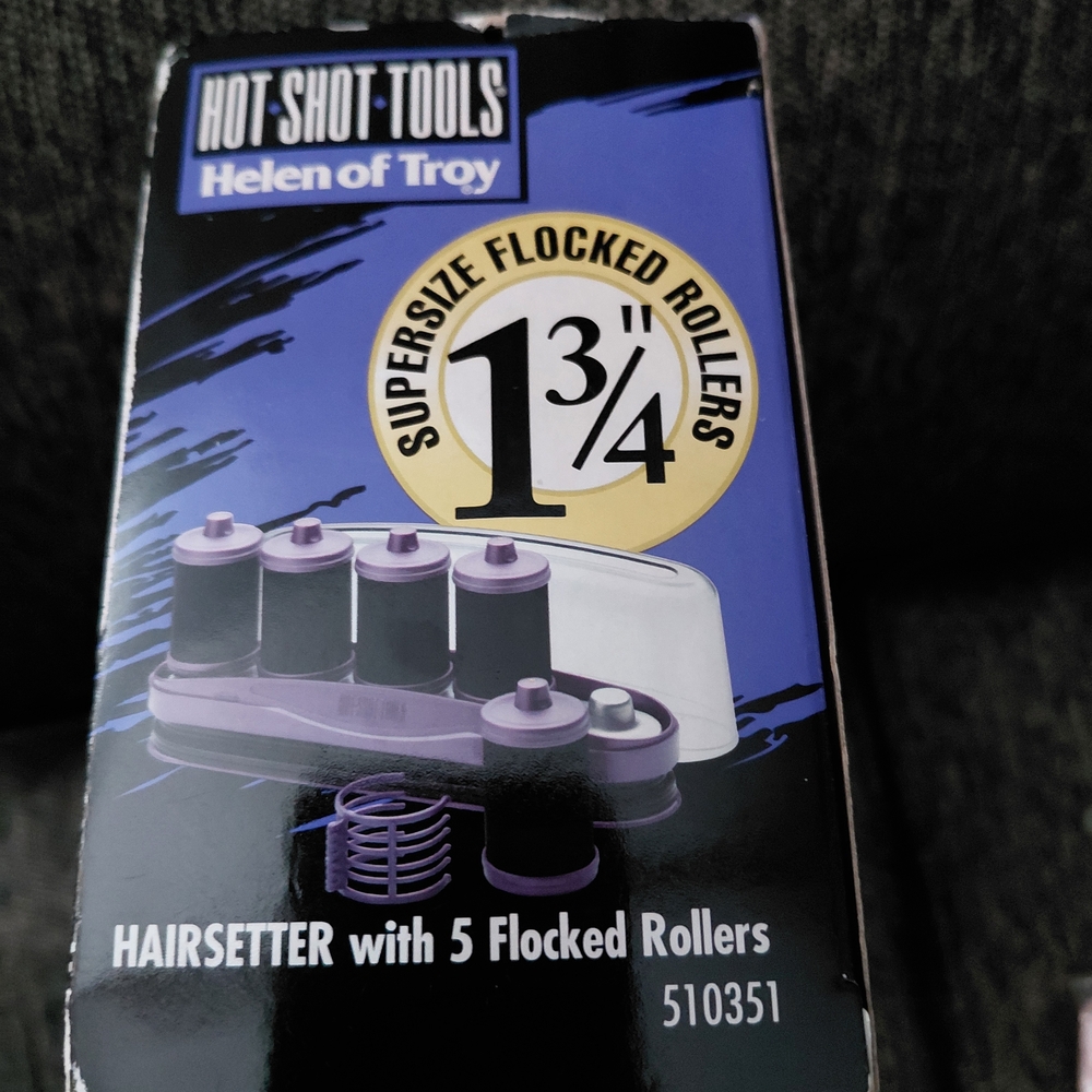 Helen of Troy Purple Hairsetter with 5 Flocked Rollers - Picture 5 of 5